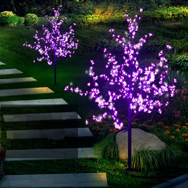Lâmpada de árvore de cerejeira LED Lâmpada de árvore 80cm / 120 cm Medidores Alta Simulação Tronco Natural Decoração de Casamento Iluminação Jardim Decoração