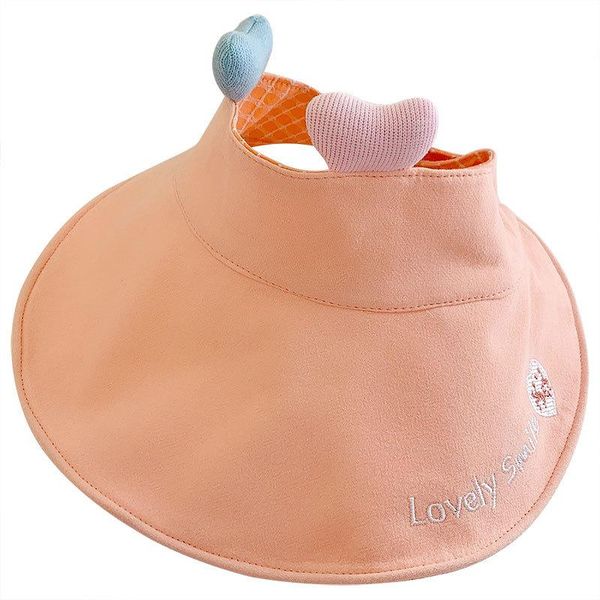 

wide brim hats fashion baby hat spring and summer sunshade sunscreen empty love double-sided big brimmed children thin, Blue;gray