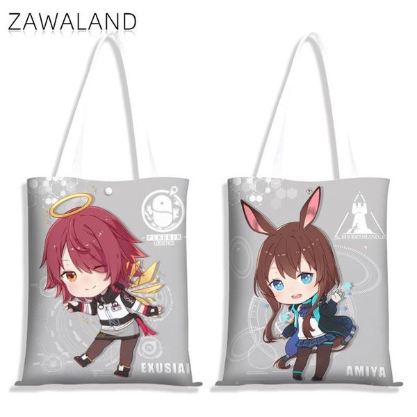 

duffel bags zawaland fashion girl's handbag catoon role priting shoulder open-type student book storage bag outdoor traval square totes