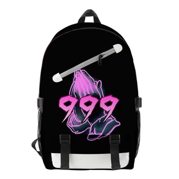 

backpack juice wrld women men oxford waterproof teenager boys girls 3d print schoolbag laptravel