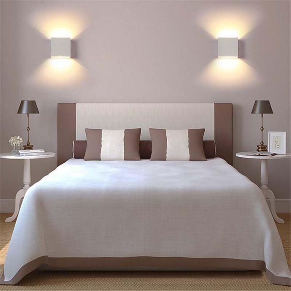 

wall lamp 6w modern cob led down light up cube indoor outdoor sconce lighting corridor staircase bedroom decoration