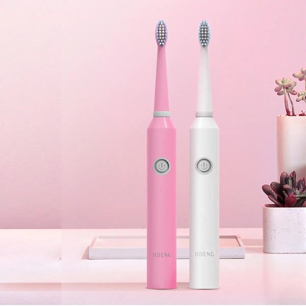 

6 stalls acoustic wave vibration waterproof soft electric toothbrush - blue