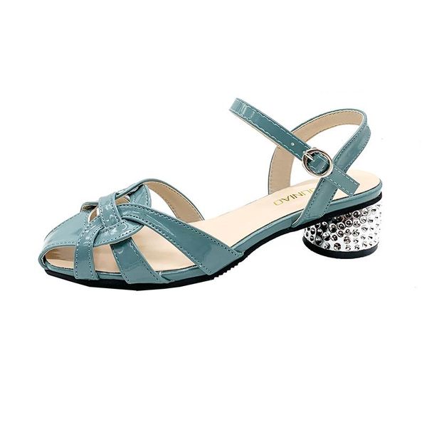 

sandals baotou women's pure color all-match fashion simple stitching upper elegant outer wear with heels, Black