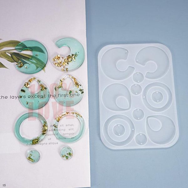 

baking moulds crystal drop mold diy pendant earrings homemade jewelry irregular silicone