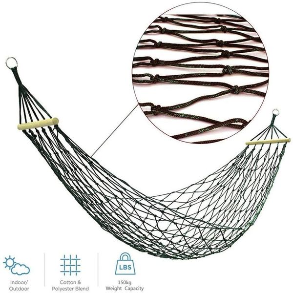 

camp furniture portable nylon mesh hammock net for outdoor patio porch garden travel campling red