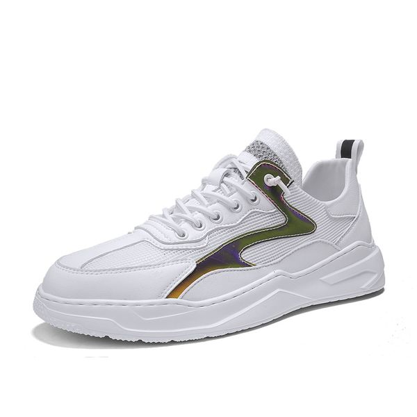 

dress shoes men casual breathable slip-up mens fashion footwear male explosive sneakers man leisure style street skateboarding ldi, Black