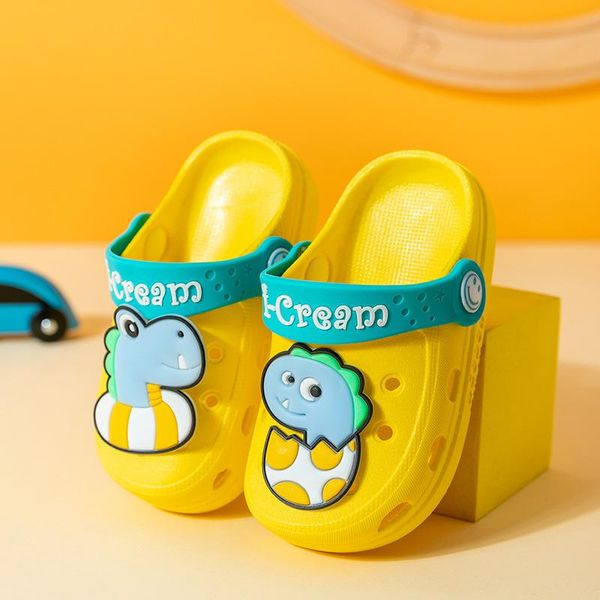 

slipper children' sandals casual shoes 2021 summer boy baby non-slip beach breathable sneakers and girl walking, Black;grey