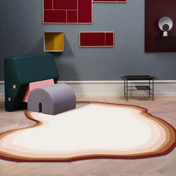 

carpets unique shaped post-modern clouds mountain living room rug,nordic big size bedside carpet, abstract decoration coffee table rug