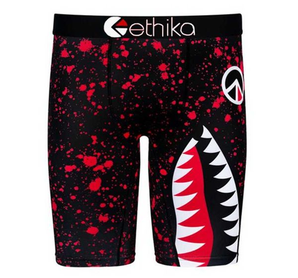 

underpants ethika ice network brand boxer trunk kid mens underwear boxers solid cueca masculina quick dry mesh shorts child, Black;white