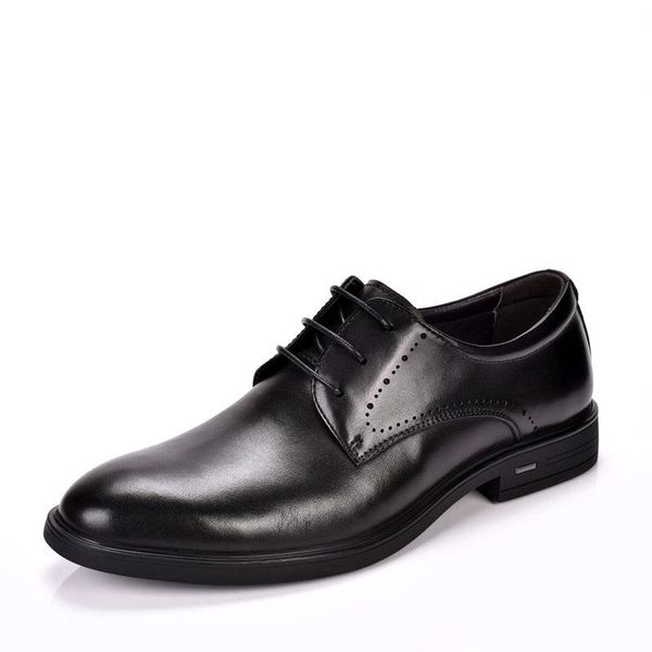 

dress shoes genuine leather carved lace-up pointed toe black wedding men flats buckle oxford oxfords