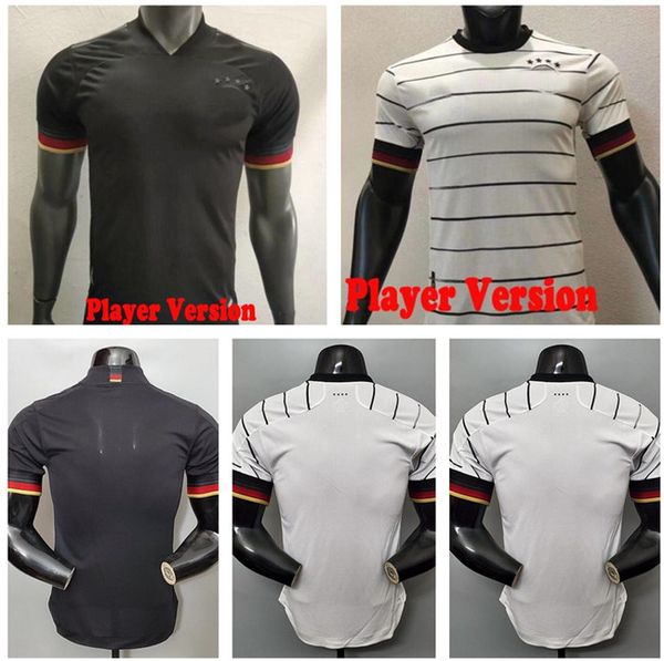 

2021 player version soccer jerseys tah gundogan hummels gnabry werner kroos 20 21 kimmich reus brandt havertz shirt, Black;yellow