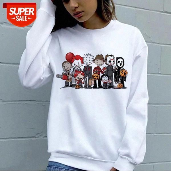 

zn38001-1 women's friend fashion pullover sweater, round neck printed long sleeve shirt #4b0k, Black
