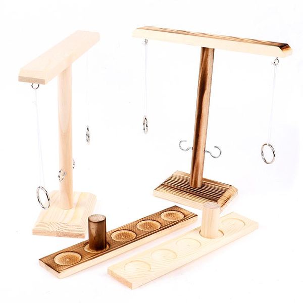 

party favor ring toss with s ladder bundle game wooden hooks fast-paced interactive family battle for bar
