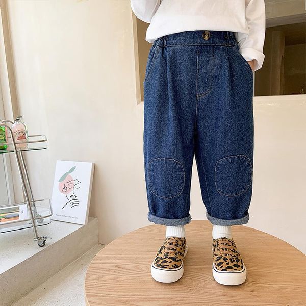 

jeans koodykids autunm kids boys loose casual long sleeve sweatshirts children boy denim pants spring, Blue