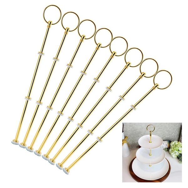 

8pcs/set three layers cake plate stand afternoon tea fruit kitchen wedding party cupcake dessert puesto de pasteles other bakeware