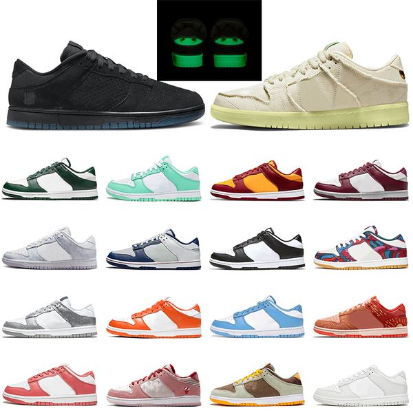 

low shoes mens chunky dunky casual running sneakers for women undefeated purple pulse green glow university red syracuse chicago, Black