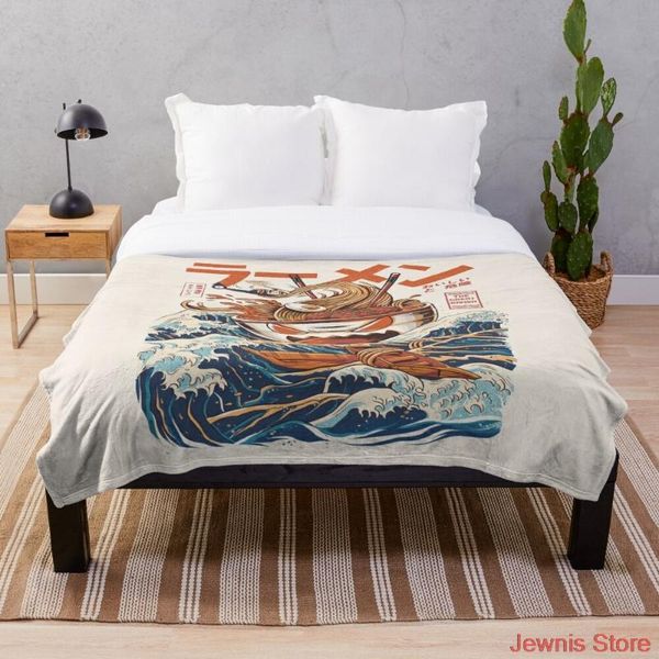 

blankets die groÃe ramen weg von kanagawa decke fleece fÃ¼r betten starke quilt mode bettdecke sherpa erwachsene kinder blanket