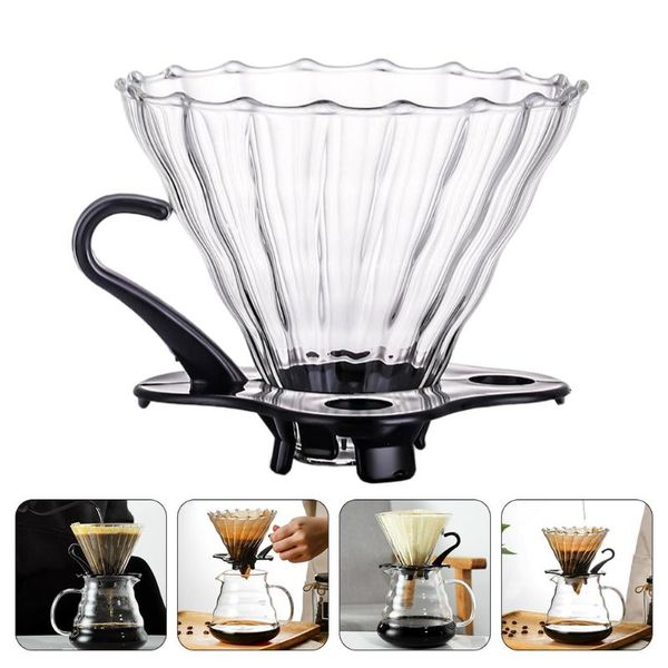 

coffee filters 1 set creative glass filter funnel household strainer