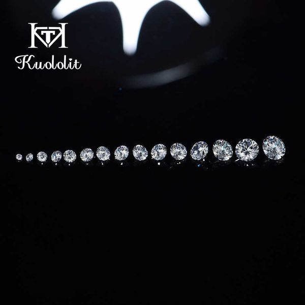 

lab grown diamonds loose stone for customize round 1.4-2.9mm excellent cut def vs hpht for jewelry making diy 210706, Black