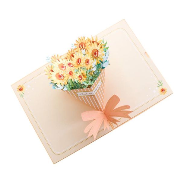 

greeting cards 3d sunflower wedding birthday mother's day xmas graduation