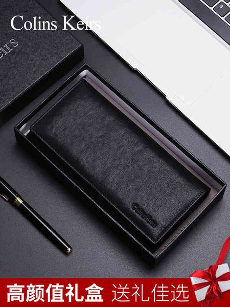 

wallets collins keirs wallet men's long genuine leather, Red;black