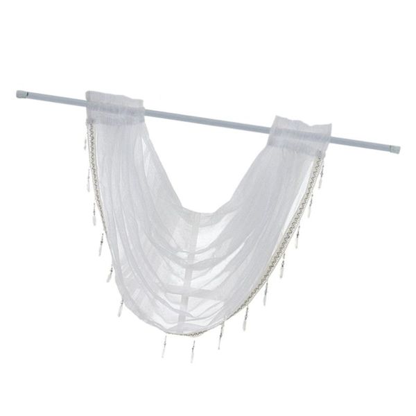 

sheer pelmet window curtain voile drape half for bedroom living room 80x60cm & drapes