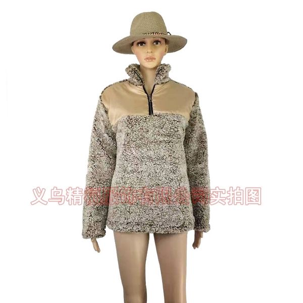 

new fur integrated lion down coat creative sheep sheared women, Black