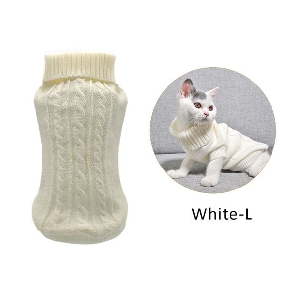 

cat costumes warm pet knitted sweater jumper puppy pug coat clothes pullover shirt kitten dog for winter