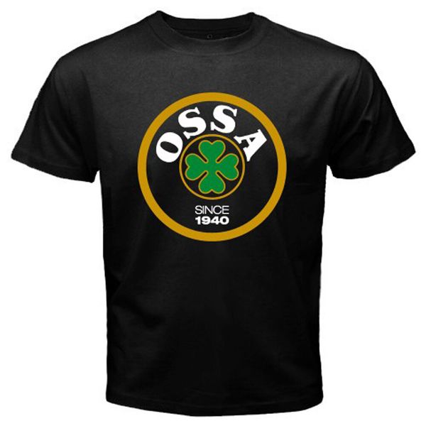 

OSSA Logo Classic Retro Motorcycle Men's Black T-Shirt Size S to 3XL, White;black