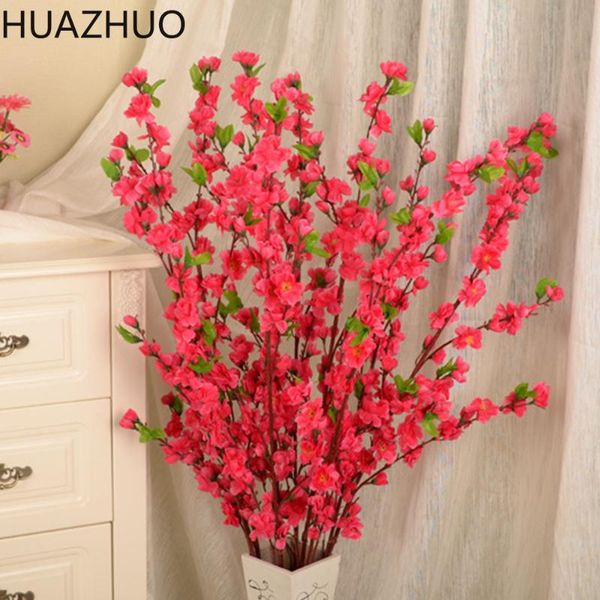

decorative flowers & wreaths 50inch artificial cherry spring plum peach blossom branch silk flower tree decor