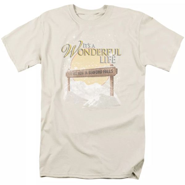 

it's a wonderful life wonderful story t-shirt sizes s-3x new, White;black