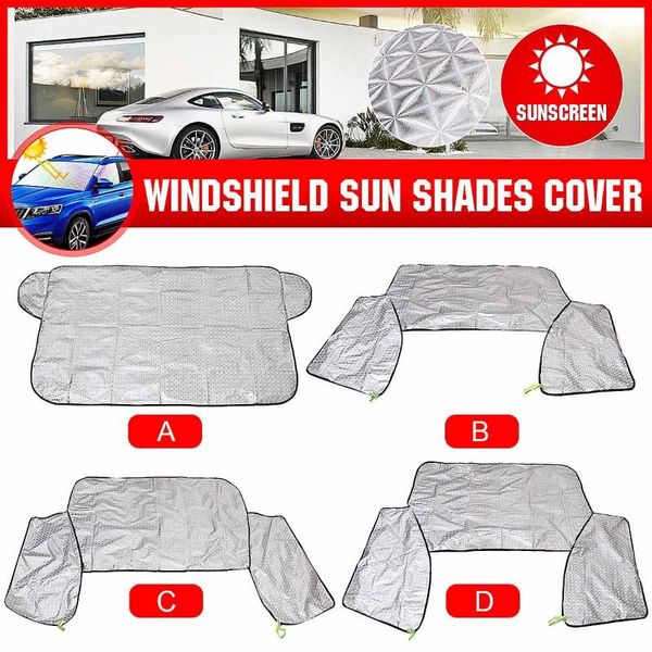 

car front windshield sun visor side curtains cover window sunshade anti-uv heat insulation waterproof aluminum foil