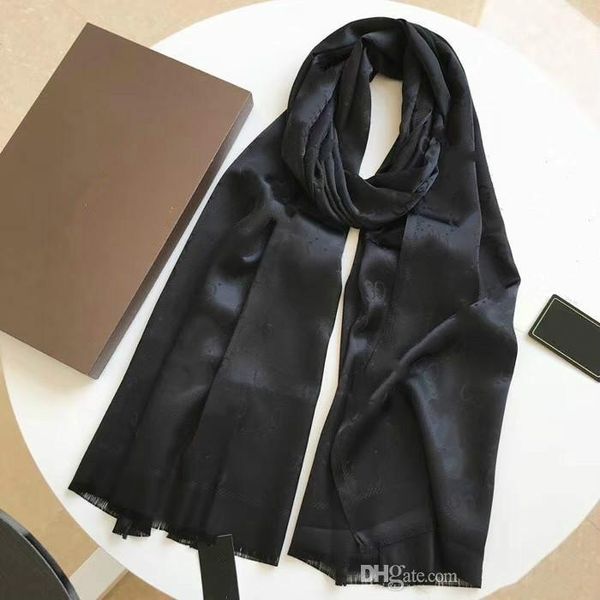 

2021 fashion silk scarf women designer scarf letter women and mens spring and autumn thin scarves and wraps size 180x90cm, Blue;gray