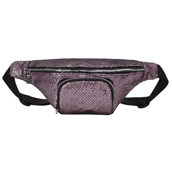 

waist bags neutral outdoor bag women fanny packs belt luxury fashion bling sequins shoulder messenger chest heuptas
