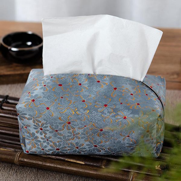 

tissue pack blue handmade paper box fabric boxes & napkins