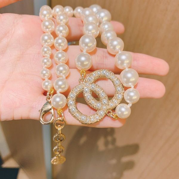 

design necklace womensmall fragrance simple elegant temperament exquisite pearl necklace versatile fashion atmosphere personal ibbk, Silver