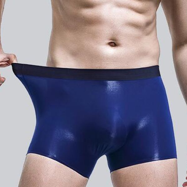 

breathable shorts underpants seamless underwear u convex briefs men's boxer, Black;white