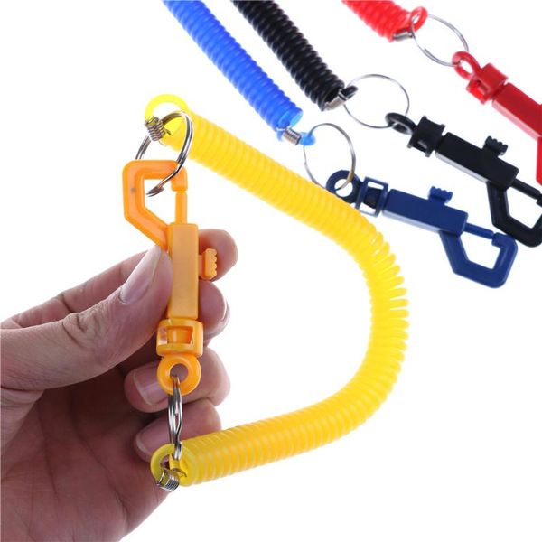 

cell phone straps & charms anti-lost chain spring plastic elastic rope mobile lanyard neck hanging keychain