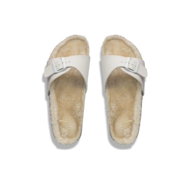 

slippers autumn and winter men cork wool indoor leisure home warm couple flip flops 35-45, Black