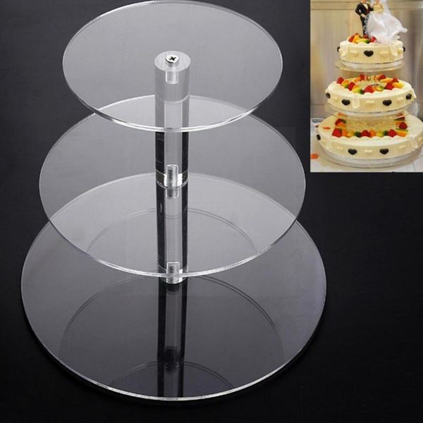 

other bakeware 3/4/5 tiers acrylic wedding cake stand crystal cup birthday party display plate shelfs holder decoration cupcake pvc s j3h0