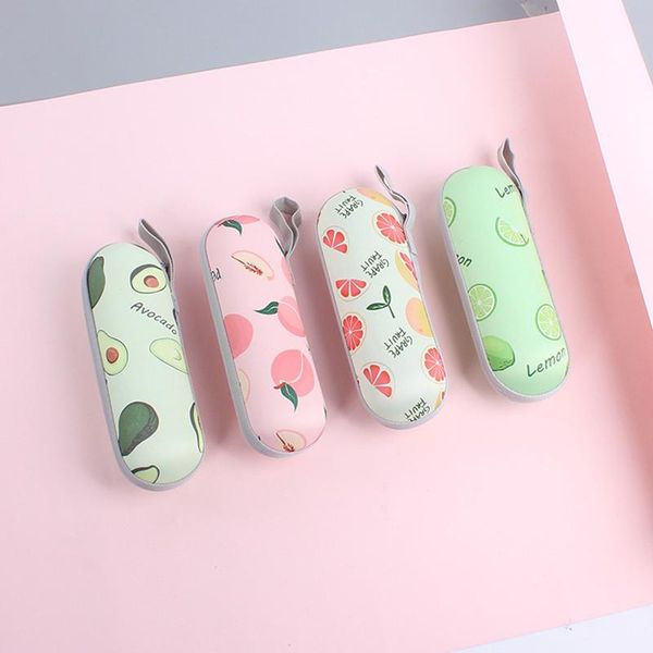 

umbrellas mini cute fruit pattern umbrella five-folding sun protection anti-uv upf50 + folding pocket umbrellara for girl