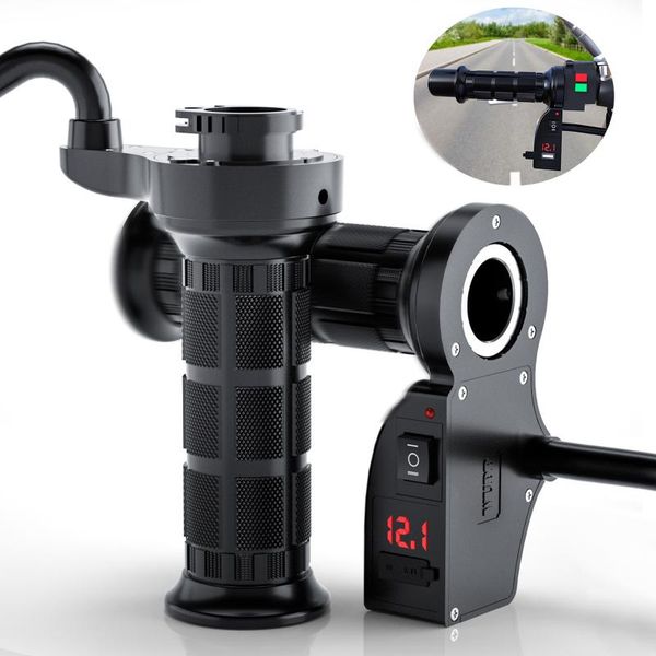 

handlebars 1 pair motorcycle electric heated grips 12v motorbike handle warmer 22mm 7/8"