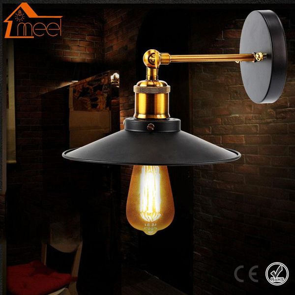 

wall lamps vintage lamp industrial light e27 metal lampshade bedside indoor lighting for reading room bedroom home