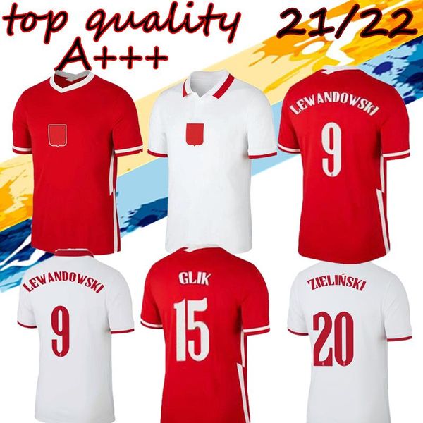 

men's casual shirts 2021 2022 poland soccer home away countries maillot foot uniform 21-22, White;black