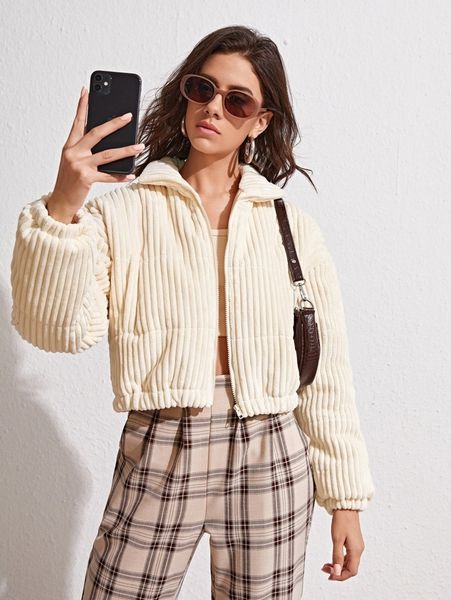 

zip up drop shoulder jacket 06ig#, Black