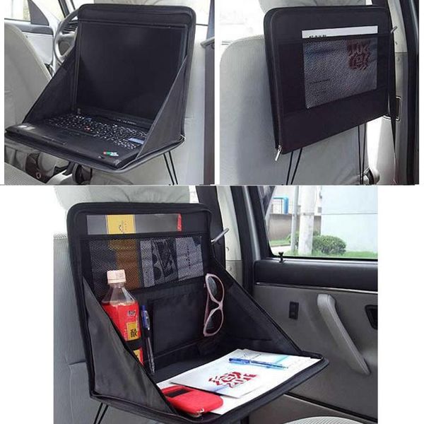 

car organizer backseat desk food laptable pc mount holder tray support bag folding multifunctional shelving storage