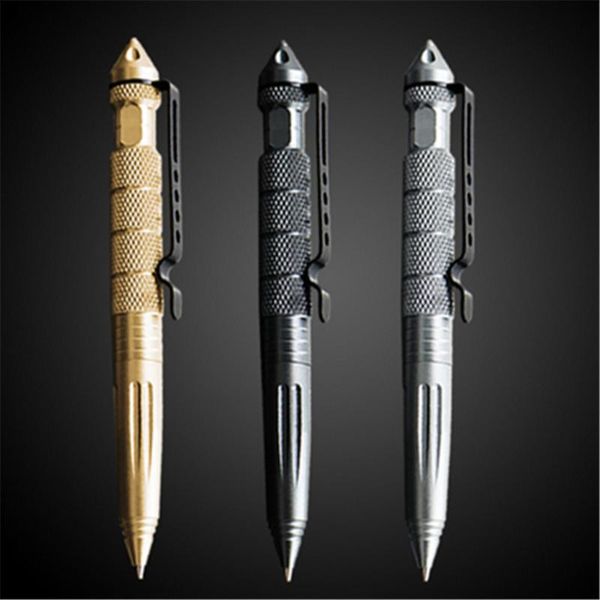 

ballpoint pens metal colour tactical defense pen school student office, Blue;orange