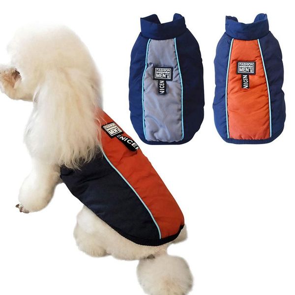 

dog apparel puppy cat coat jacket padded cotton waterproof pet costume cloth vest harness for small medium
