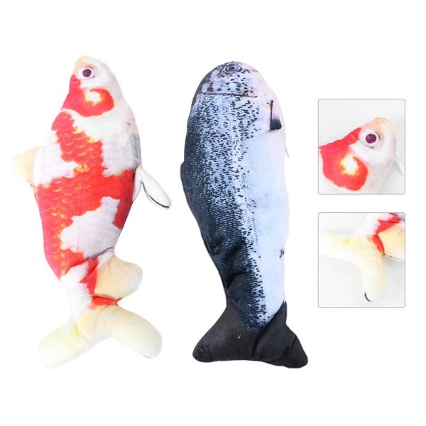 

cat plush fish plaything vivid electric with catnip (2 styles) toys