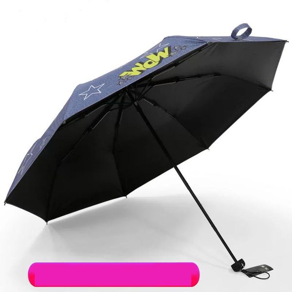 

umbrellas yada charms denim star pattern umbrella rain women uv pencil for windproof female ys698